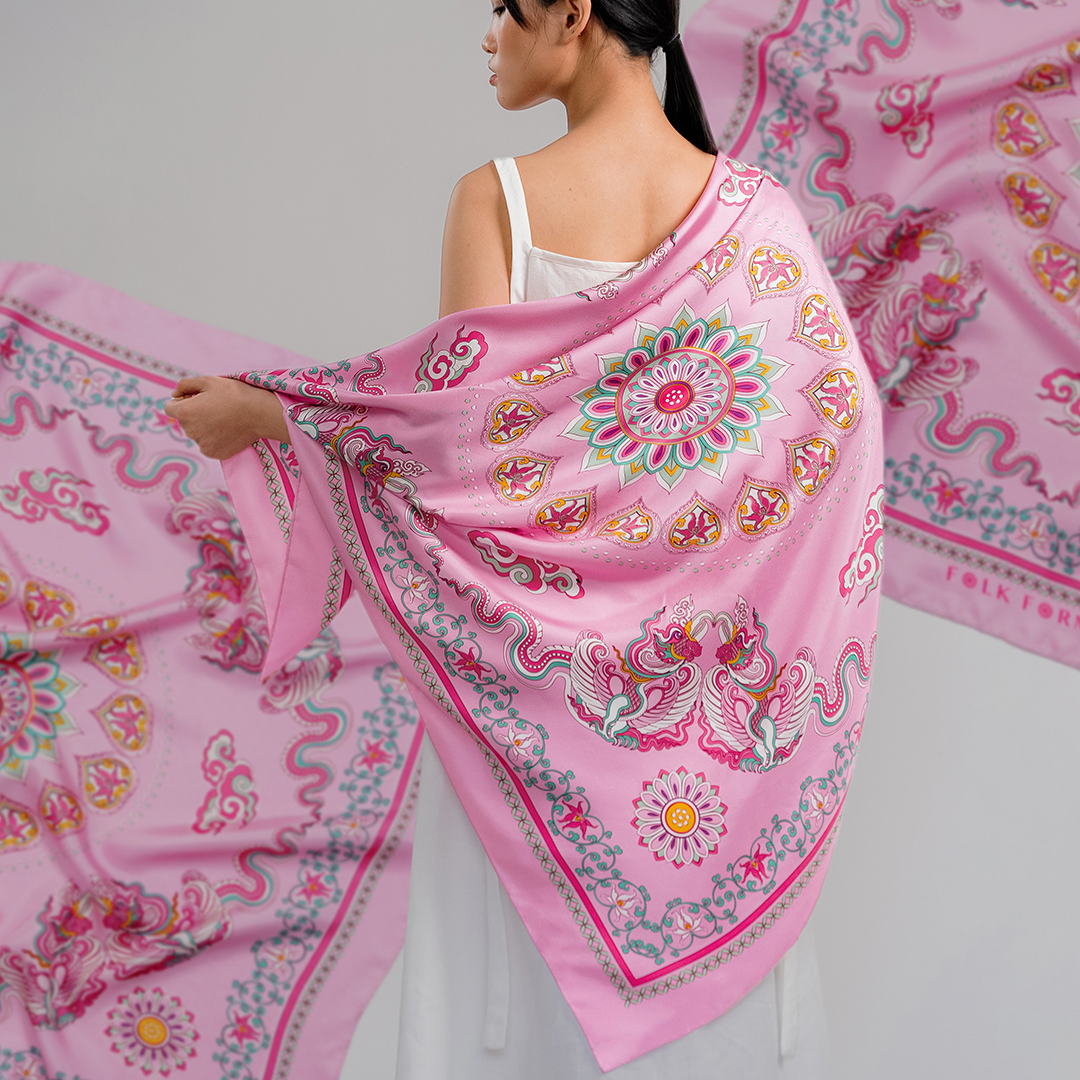 Pastel Pink Silk Scarves · Phoenix Dance · Folk Form