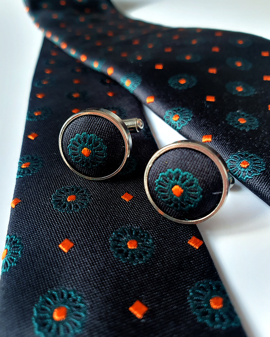 The Thousand-Year Lotus: A Handmade Jacquard Silk Tie for the Modern Gentleman