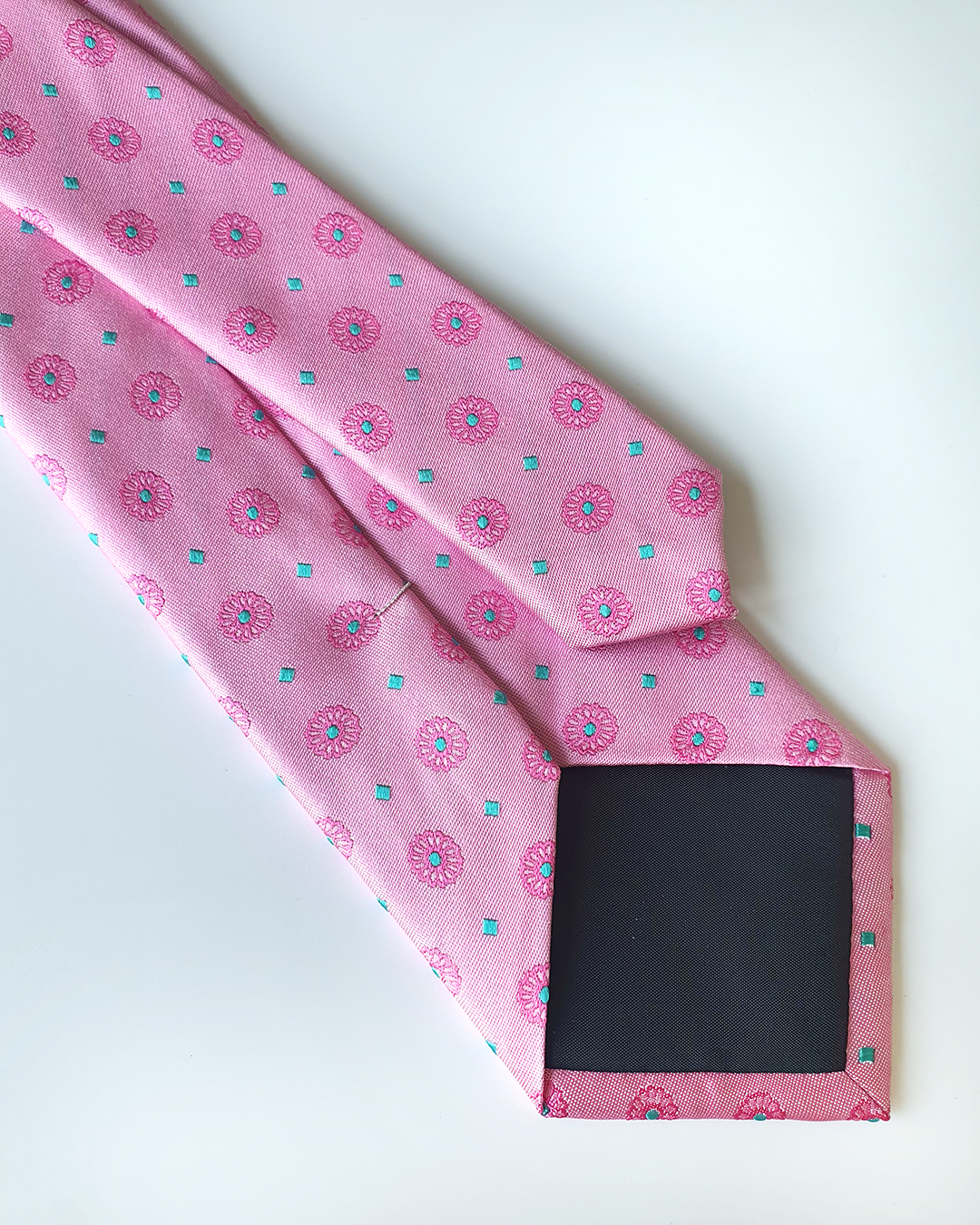 Luxury Gift for Dad/ Silk Necktie with Elegant Pattern and Cufflinks / 8cm × 145cm
