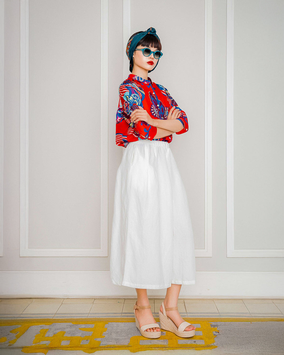 Silk Emancipation Shirt 1925 / Red Dragon Dreams