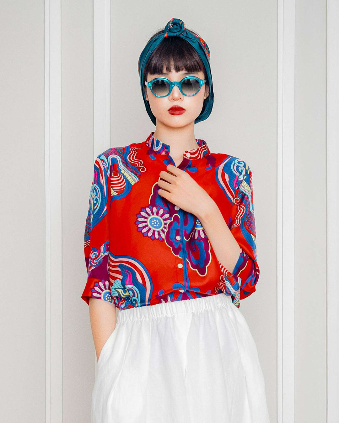 Silk Emancipation Shirt 1925 / Red Dragon Dreams