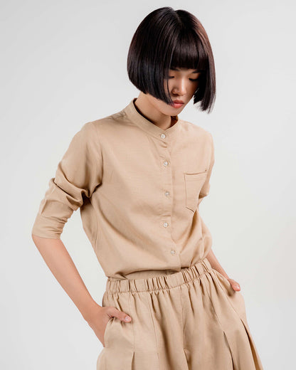 Linen Emancipation Shirt 1925 / Beige