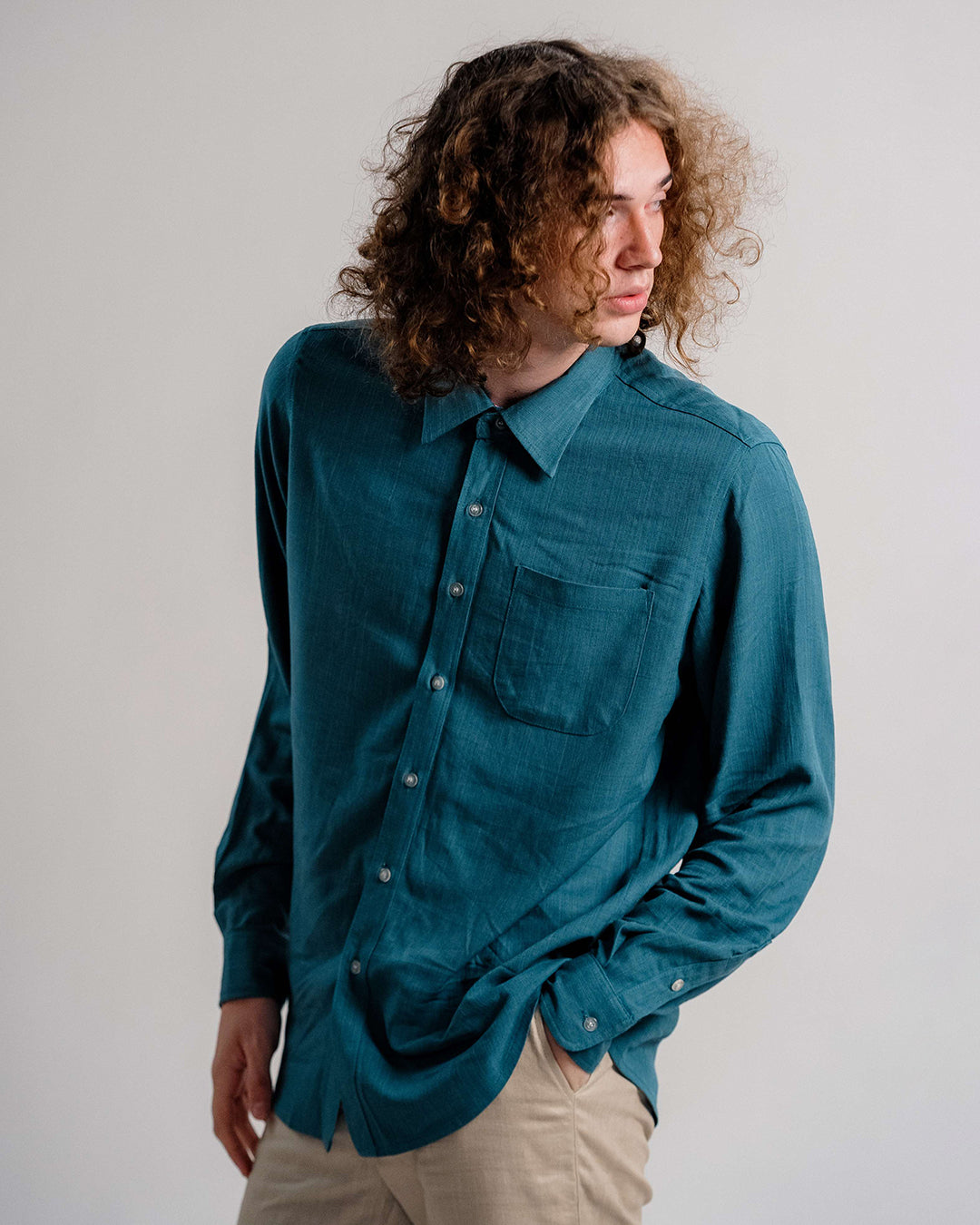 Linen Classic Shirt 1870 / Mallard Green