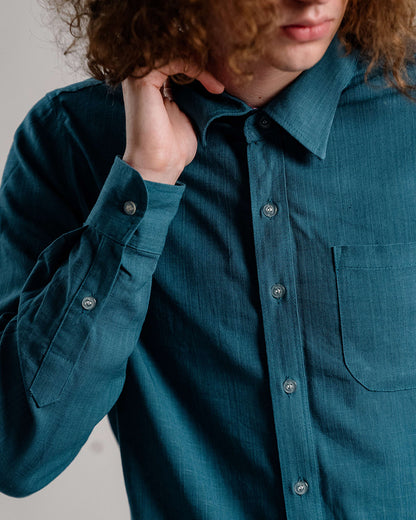 Linen Classic Shirt 1870 / Mallard Green