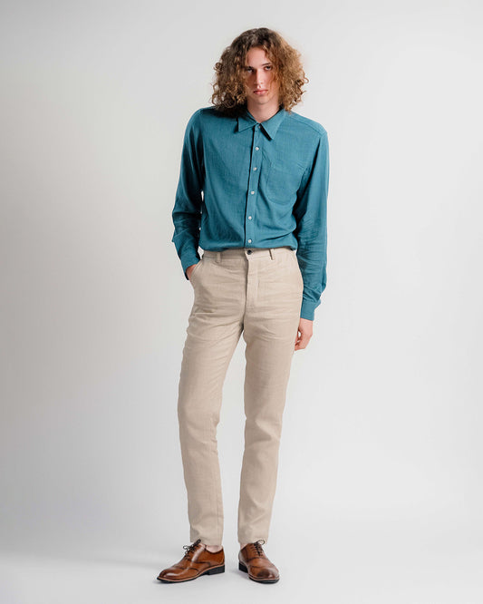 Linen Classic Shirt 1870 / Mallard Green