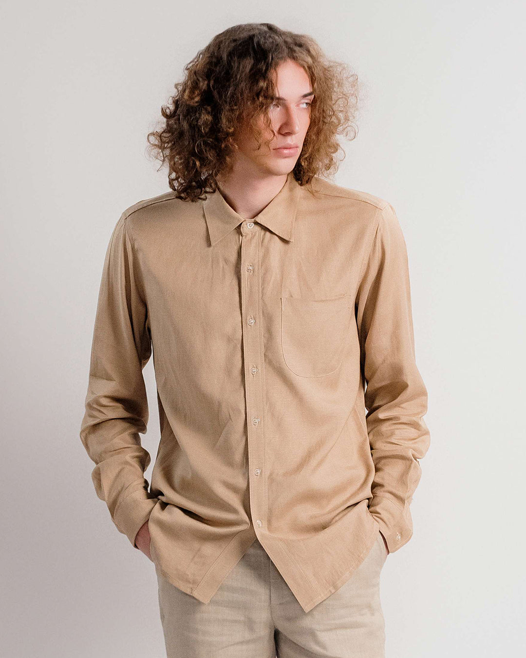 Linen Classic Shirt 1870 / Beige
