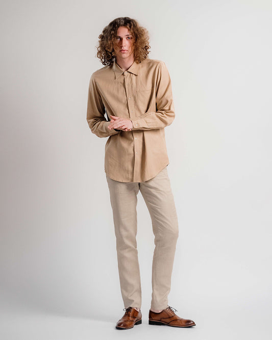 Linen Classic Shirt 1870 / Beige