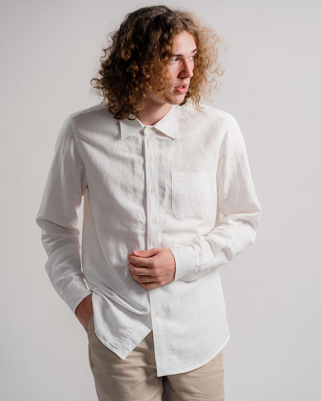 Linen Classic Shirt 1870 / White