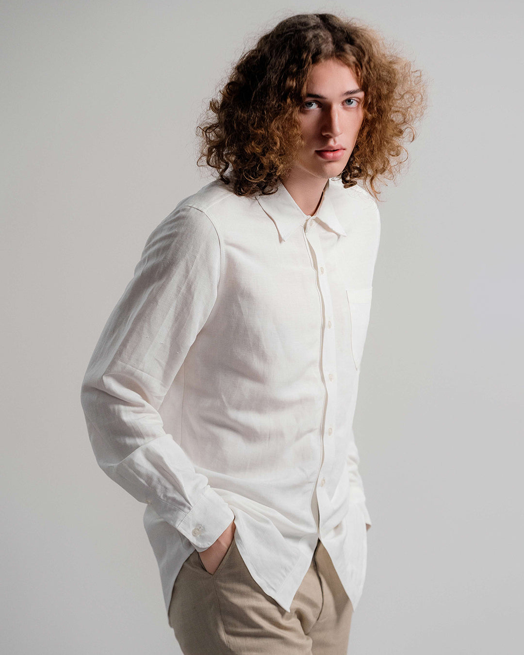 Linen Classic Shirt 1870 / White