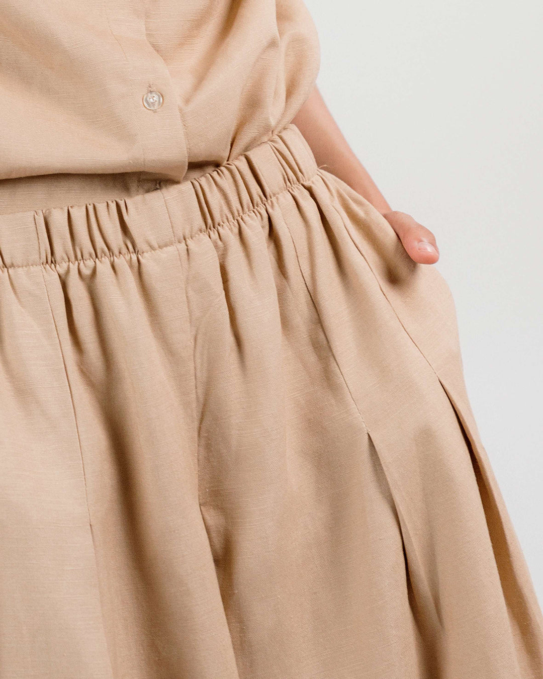 Linen Palazzo Pants 1932 / Beige