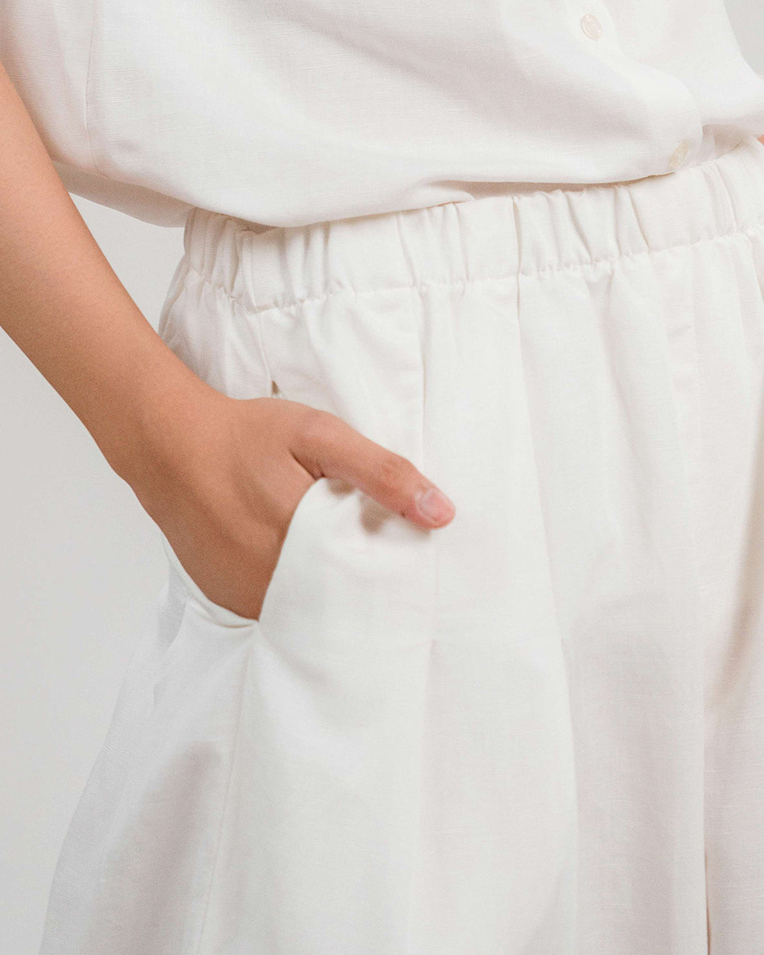 Linen Palazzo Pants 1932 / White