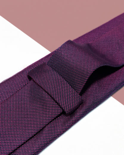 Gift for Dad/ Silk Necktie with Fine Dot Pattern / Burgundy / 8cm × 145cm