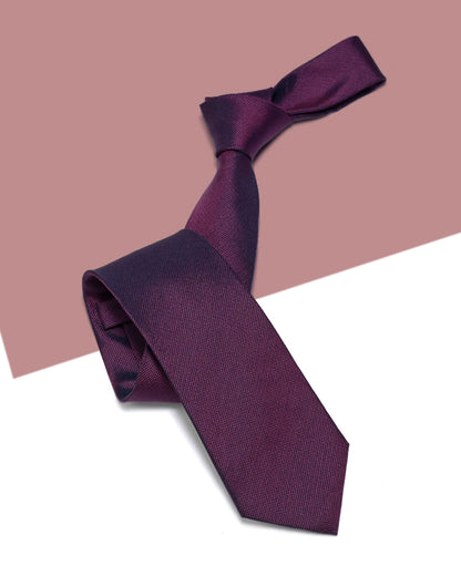 Gift for Dad/ Silk Necktie with Fine Dot Pattern / Burgundy / 8cm × 145cm