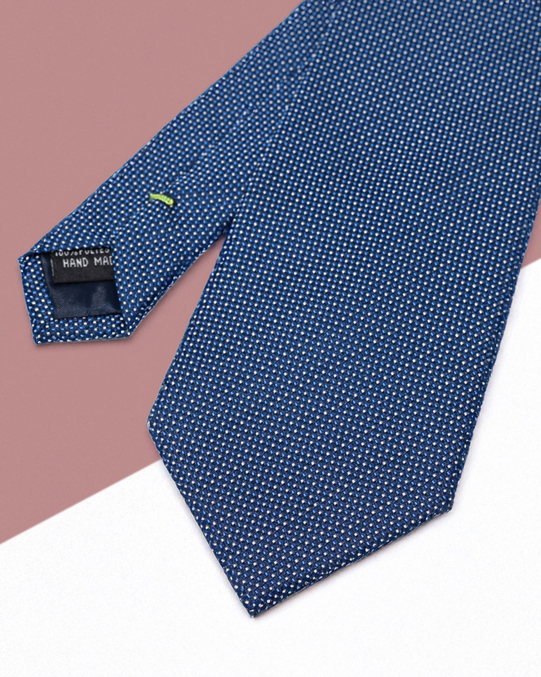 Gift for Dad/ Silk Necktie with Micro Dot Pattern / Blue / 8cm × 145cm