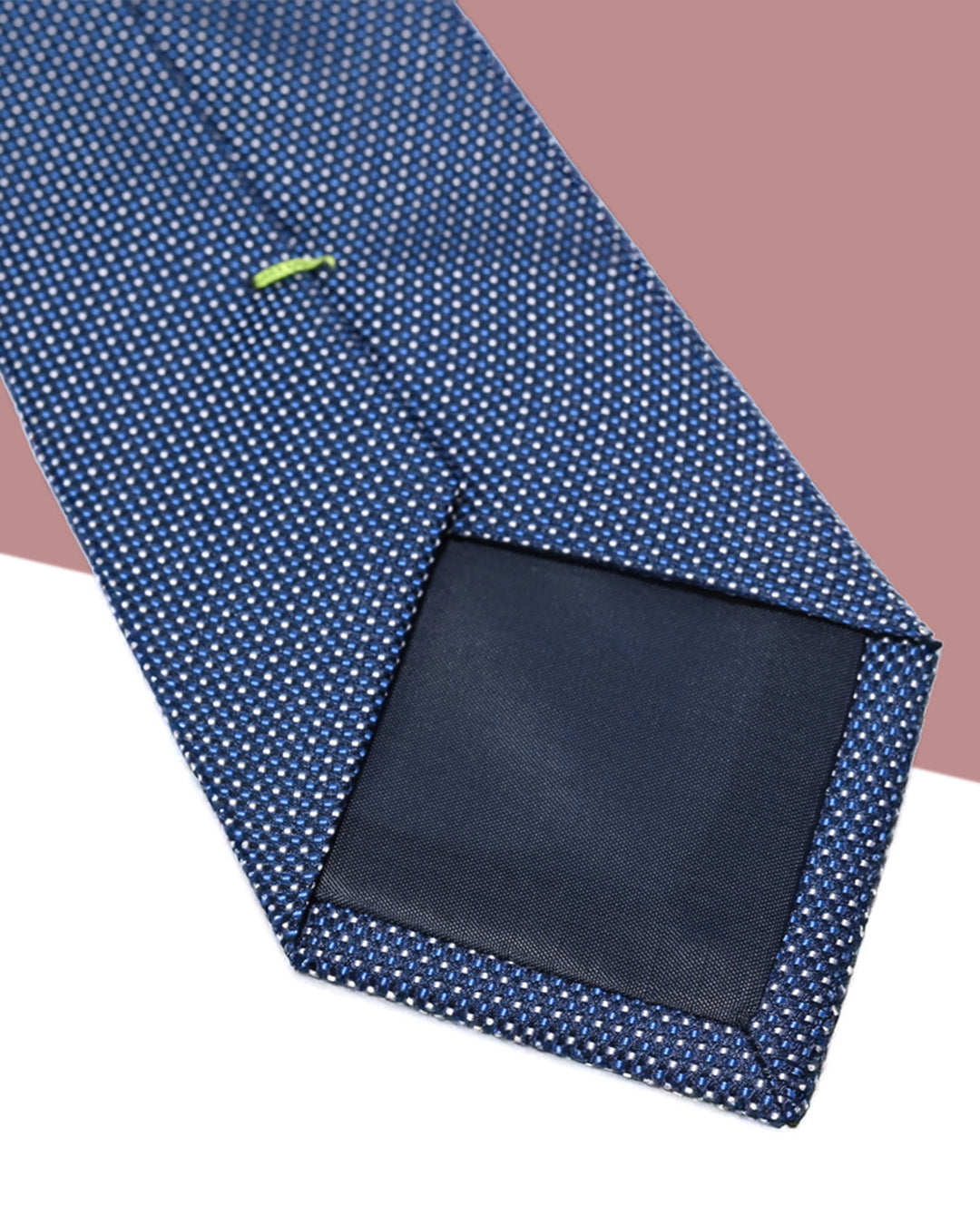 Gift for Dad/ Silk Necktie with Micro Dot Pattern / Blue / 8cm × 145cm