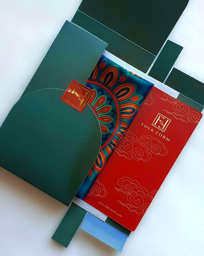 Bag & Soft Box Set / Dark Green / 13x22x3cm / 5x9x1in