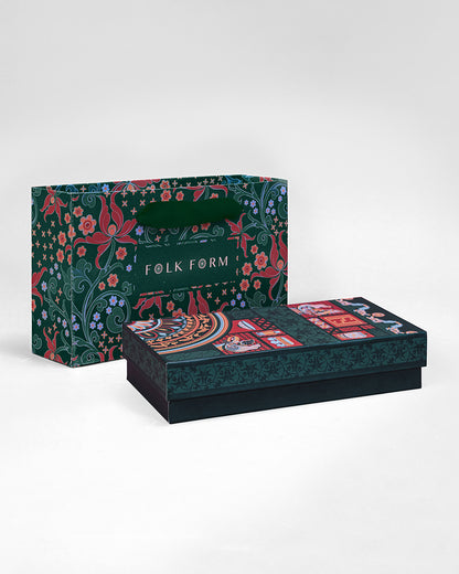 Bag & Hard Box Set / Dark Green / 11x23x5cm / 4x9x2in