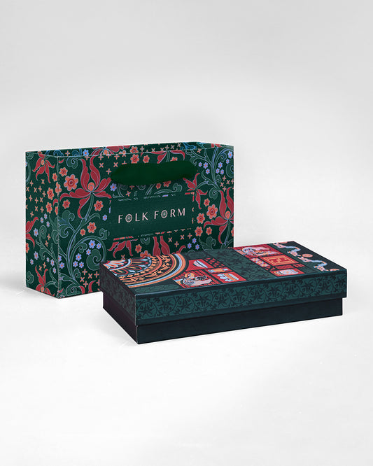 Bag & Hard Box Set / Dark Green / 11x23x5cm / 4x9x2in