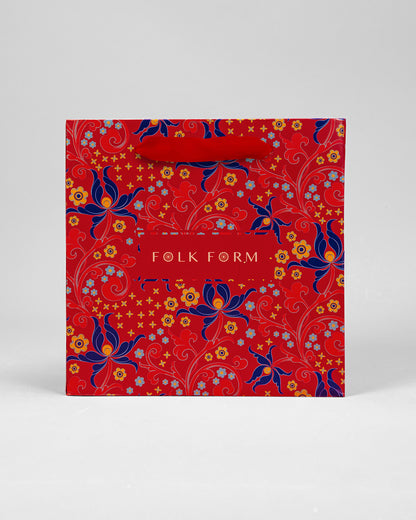 Bag & Hard Box Set / Red / 23x23x7cm / 9x9x3in