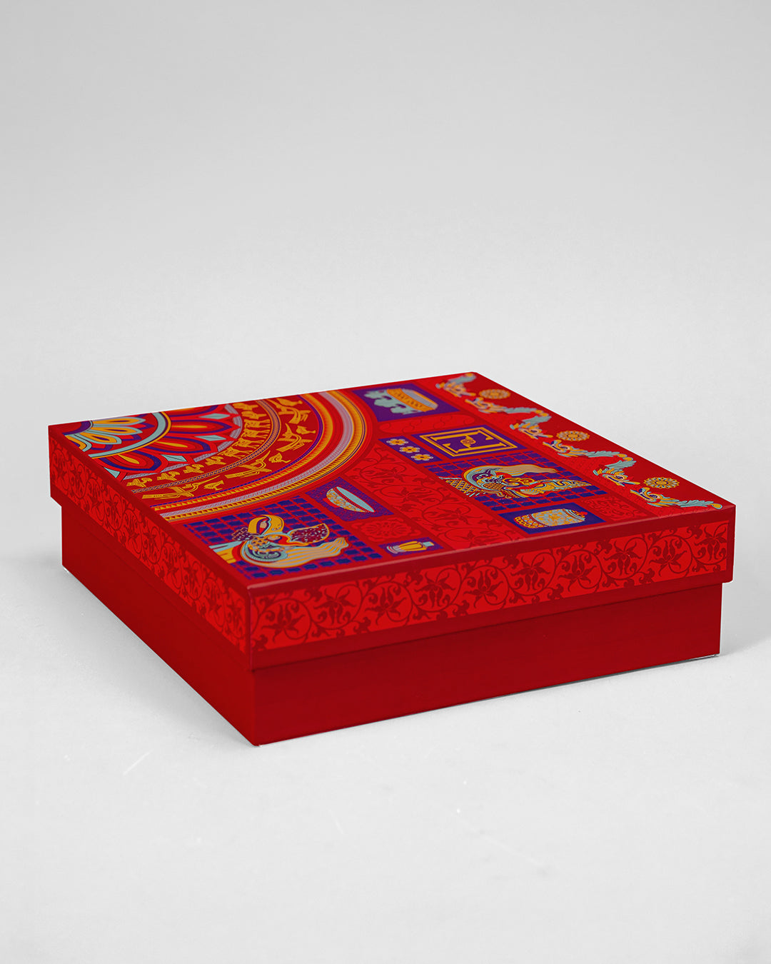 Bag & Hard Box Set / Red / 23x23x7cm / 9x9x3in