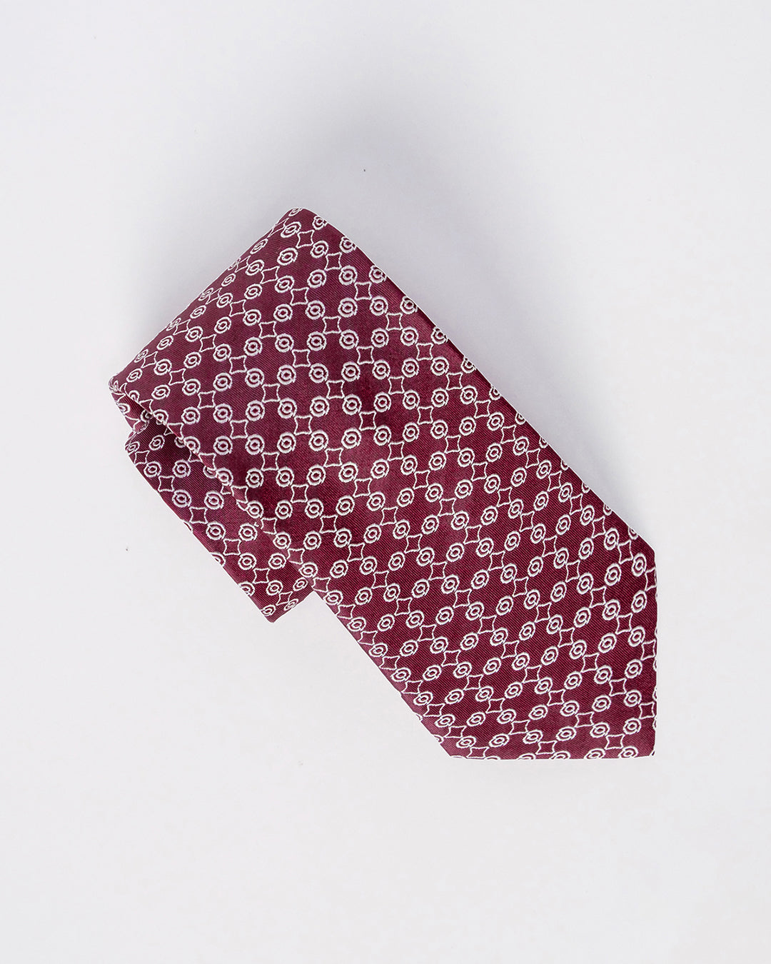 Line Pattern Silk Necktie / Red / Band 8cm / 3.2in