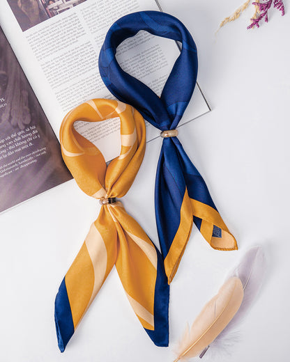 Peace In Mind Silk Square Scarf / 55x55cm / 22x22in