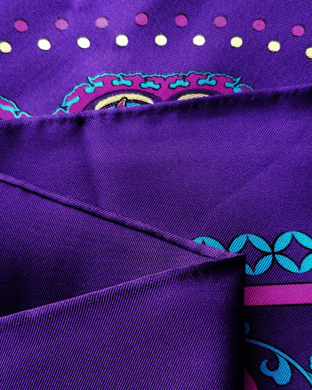 Phoenix Dance Silk Scarf / Purple