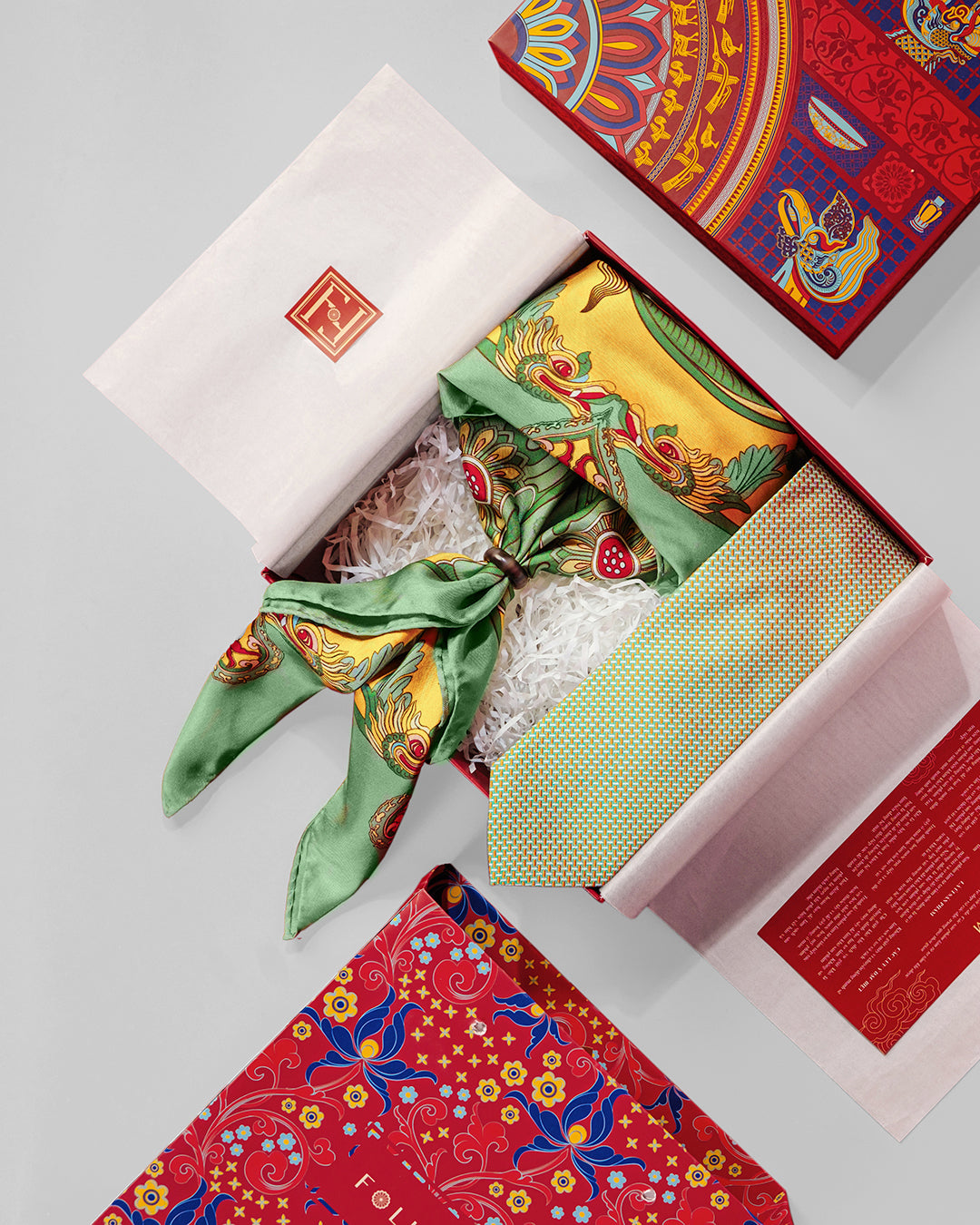 T-Pattern Silk Necktie / Lime Yellow / Band 8cm / 3.2in